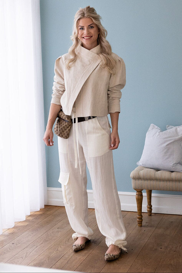 Molly&My x Melanie Due - Inga D Pants New 169236 - 122 - Creme Bukser 
