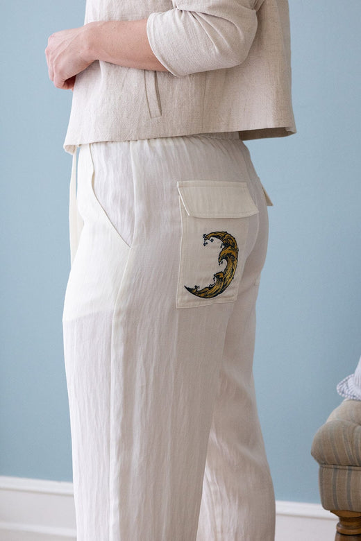 Molly&My x Melanie Due - Inga D Pants New 169236 - 122 - Creme Bukser 