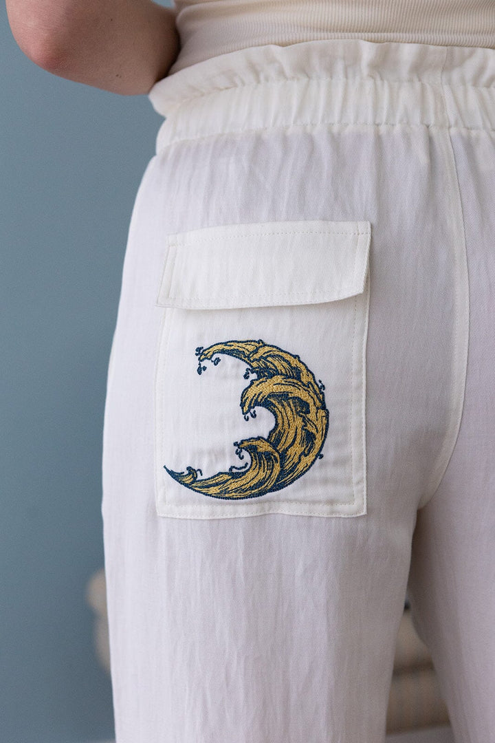 Molly&My x Melanie Due - Inga D Pants New 169236 - 122 - Creme Bukser 