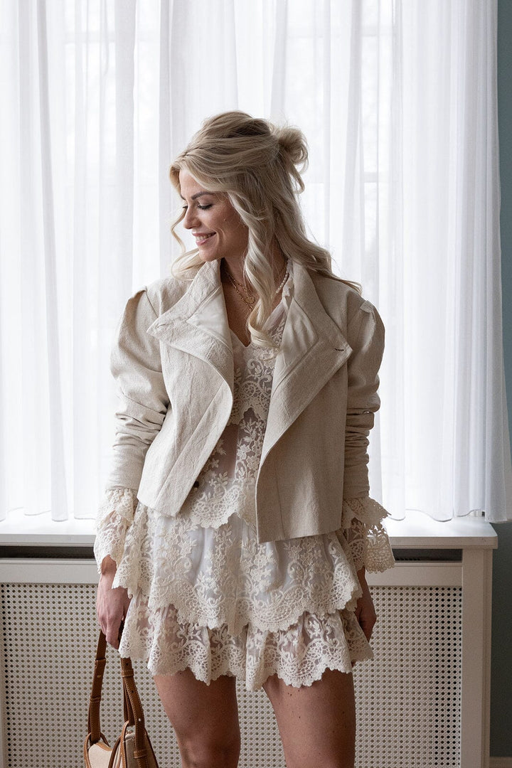 Molly&My x Melanie Due - Stephanie S Ramie Blazer 168513 - 815 - Natural Blazere 