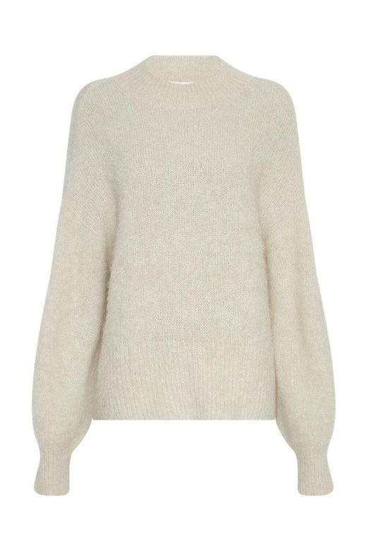 Moss Copenhagen - Mschthira Salmia Pullover 19581 - Oatmeal Strikbluser 