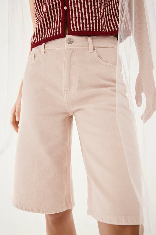 MSCH Copenhagen - Mschaspen Ida Denim Shorts 19842 - Light Pink Wash Shorts 