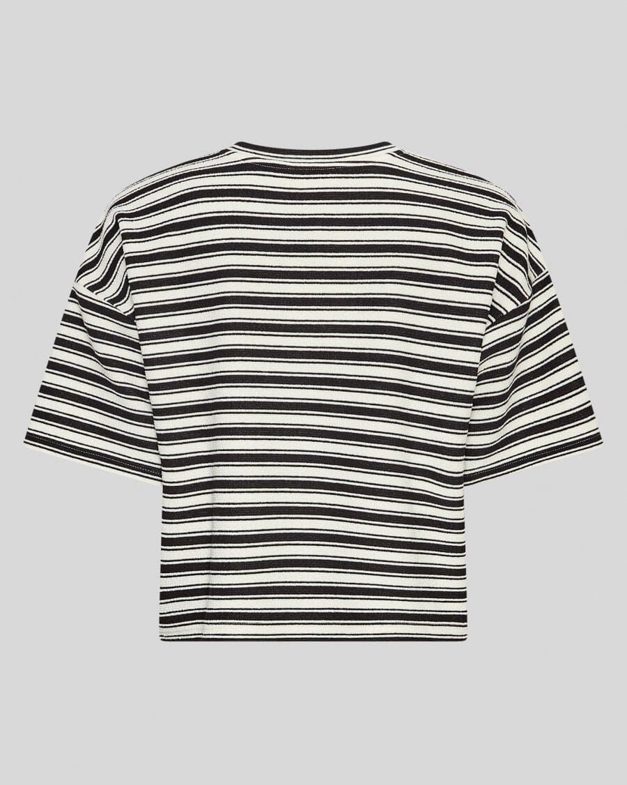 MSCH Copenhagen - Mschcessalia Tee Stp 19819 - Egret Black T-shirts 