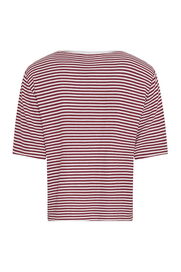 MSCH Copenhagen - Mschjana Tee Stp 19000 - Egret Rhubarb T-shirts 