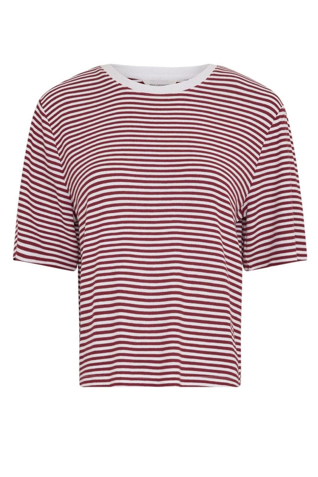 MSCH Copenhagen - Mschjana Tee Stp 19000 - Egret Rhubarb T-shirts 