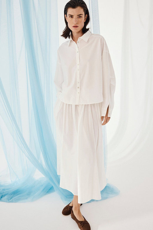 MSCH Copenhagen - Mschnesrine Selmina Skirt 19788 - Bright White Nederdele 