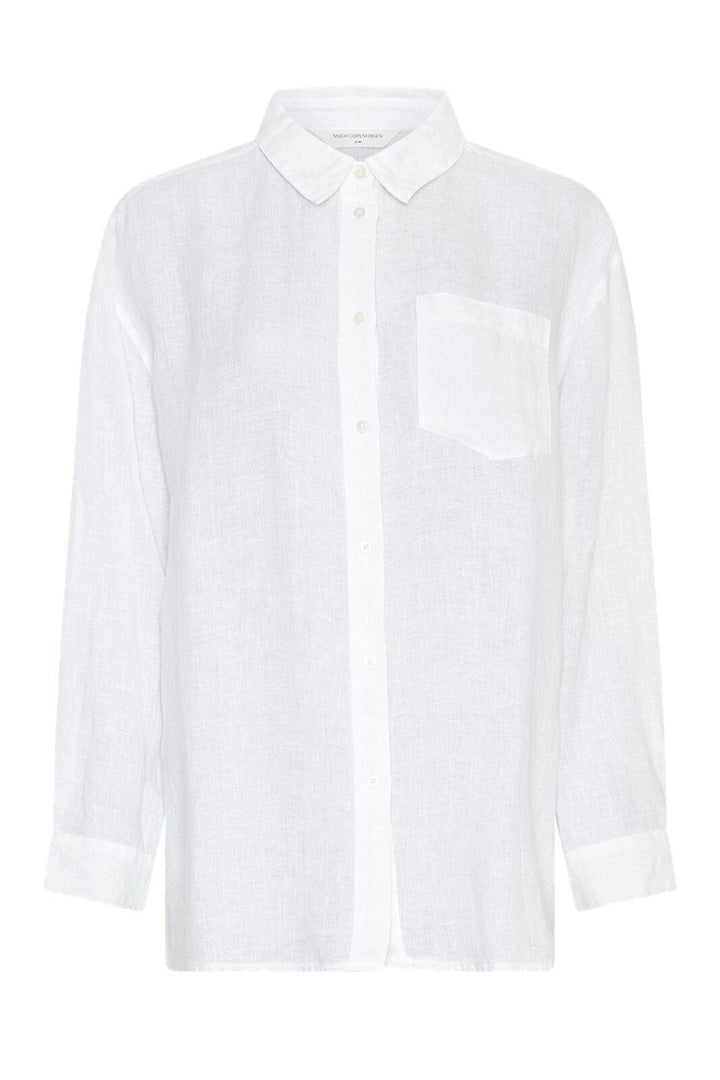 MSCH Copenhagen - Mschpearlina Shirt 19851 - Bright White Skjorter 