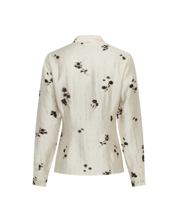 MSCH Copenhagen - Mschrianne Shirt 19633 - Oatmeal Flower Skjorter 