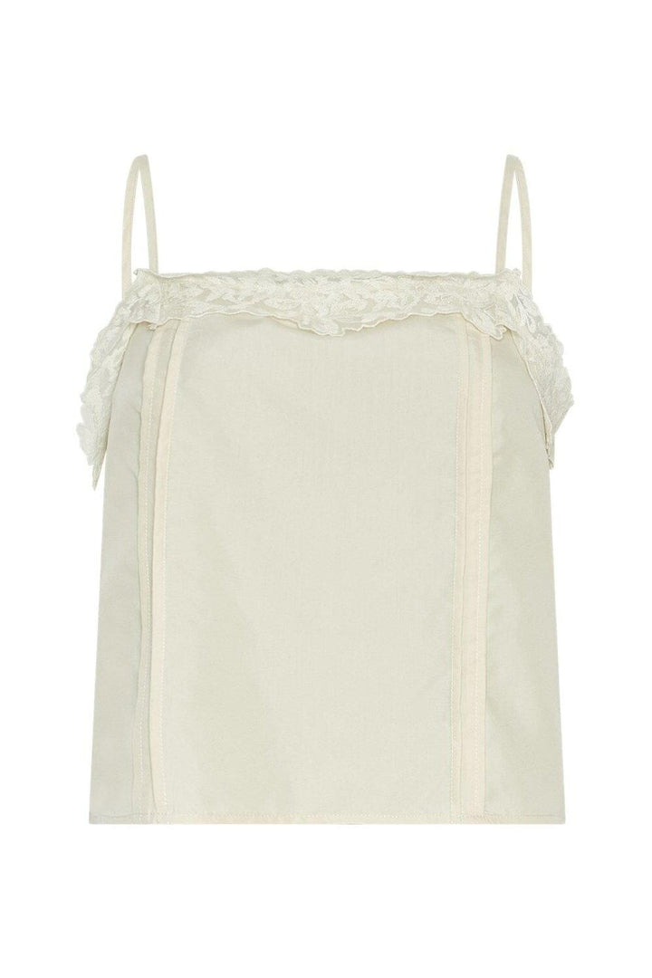 MSCH Copenhagen - Mschtheresa Singlet 19832 - Bleached Sand Toppe 
