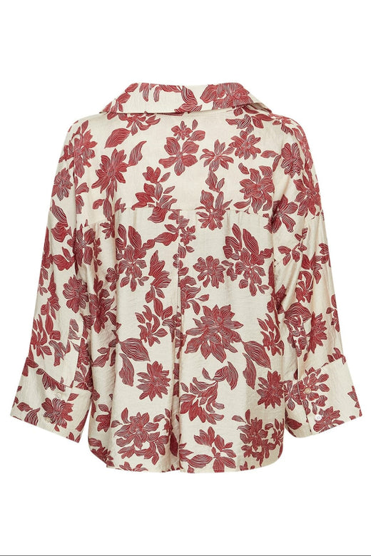 MSCH Copenhagen - Mschvildana 3/4 Shirt 19868 - Rhubarb Flower Skjorter 