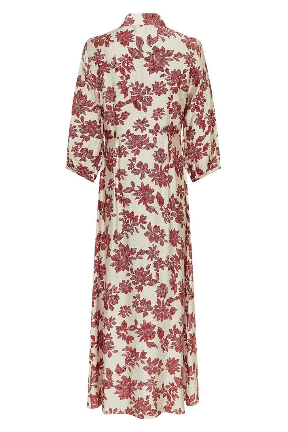 MSCH Copenhagen - Mschvildana 3/4 Shirt Dress 19867 - Rhubarb Flower Kjoler 