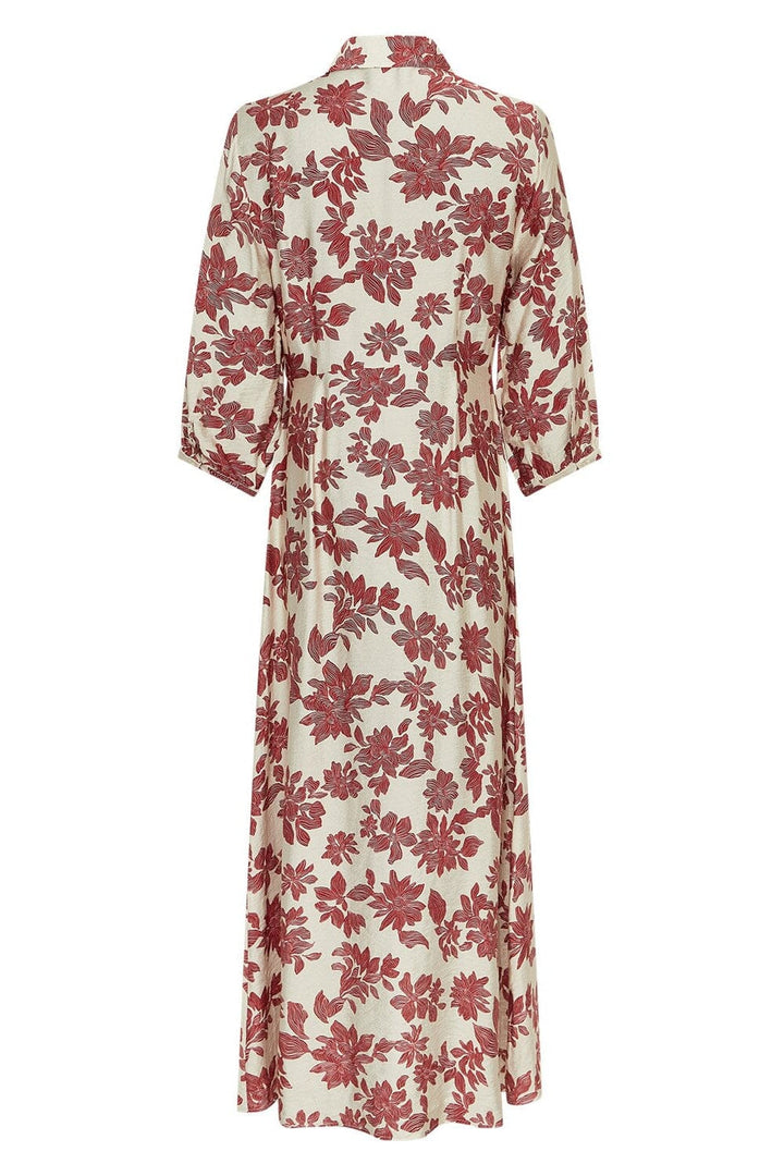 MSCH Copenhagen - Mschvildana 3/4 Shirt Dress 19867 - Rhubarb Flower Kjoler 