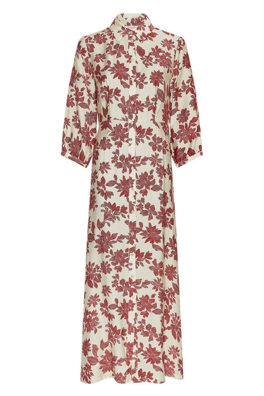 MSCH Copenhagen - Mschvildana 3/4 Shirt Dress 19867 - Rhubarb Flower Kjoler 