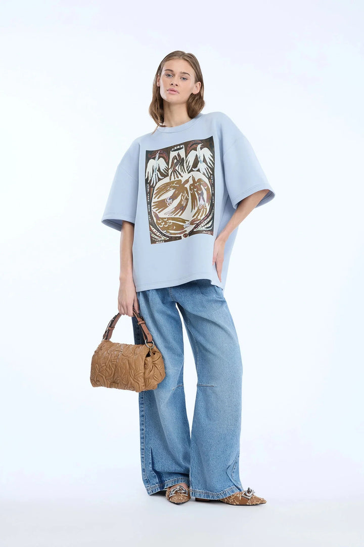 Munthe - Naploi 262114026266 - 81 - Light Blue T-shirts 