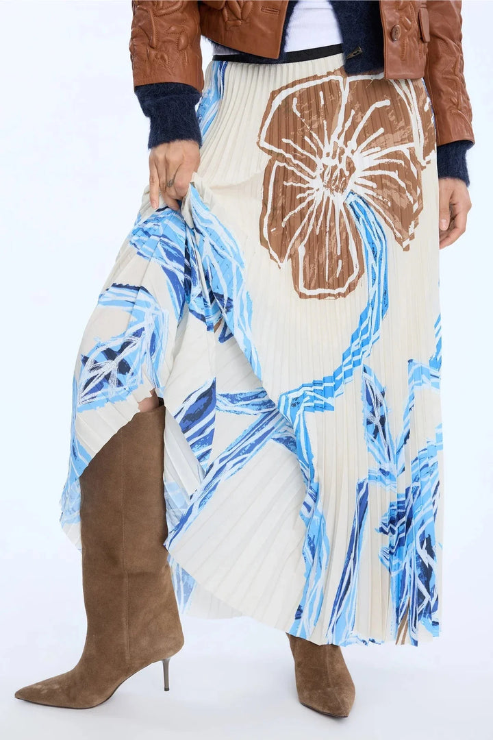 Munthe - Taulla 262121126225 - 136 - Print Blue Nederdele 