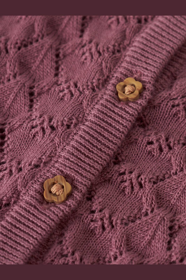 Name It - Nbfharriet Ls Knit Card - 5000030 Mesa Rose