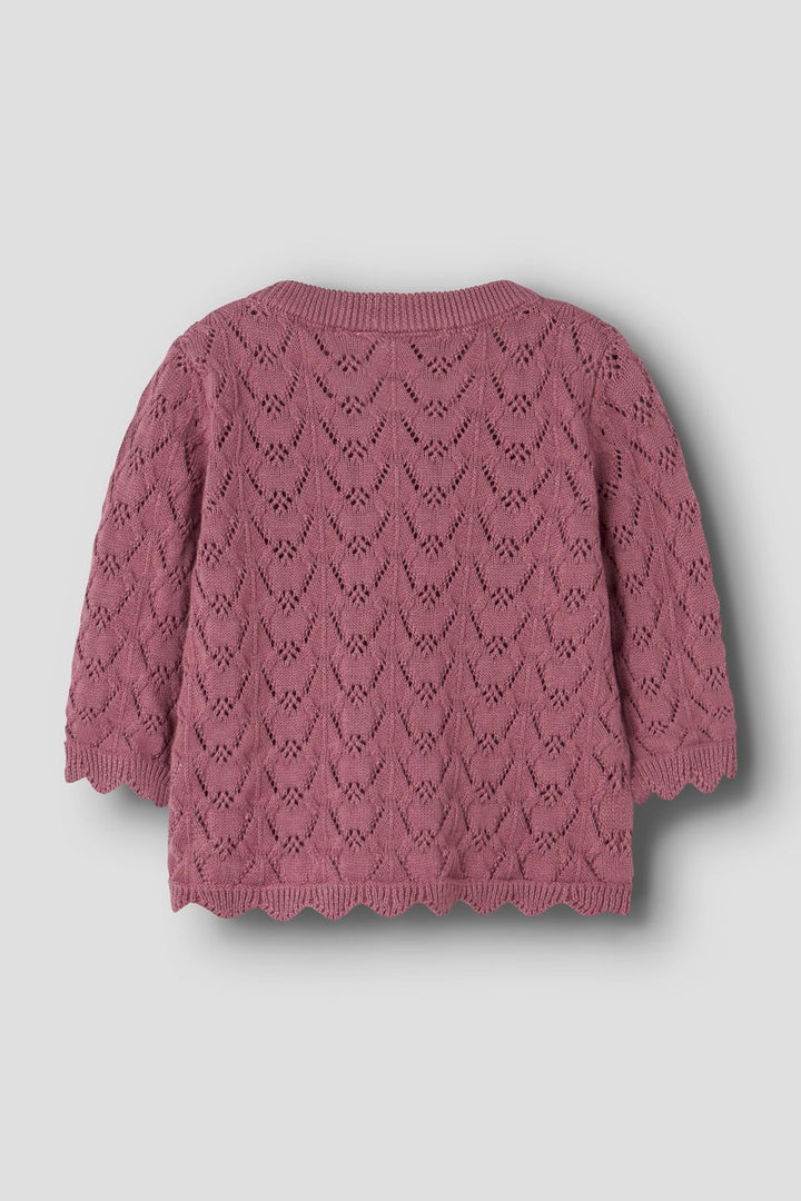 Name It - Nbfharriet Ls Knit Card - 5000030 Mesa Rose