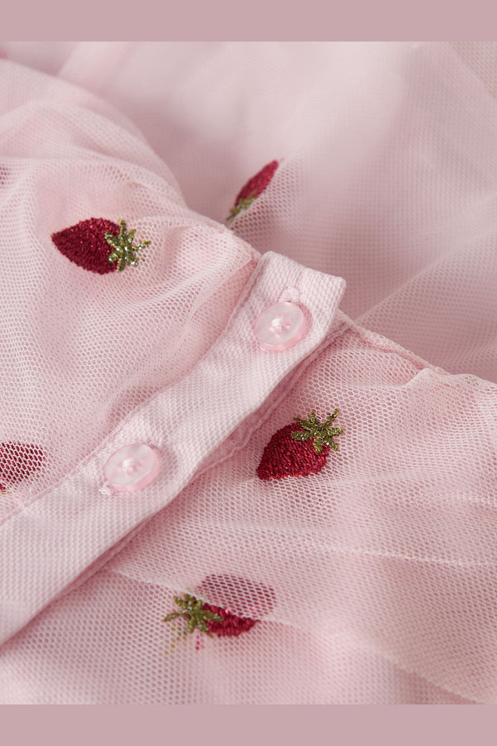 Name It - Nbfjulianna Tulle Spencer - 5014444 Cradle Pink Strawberries