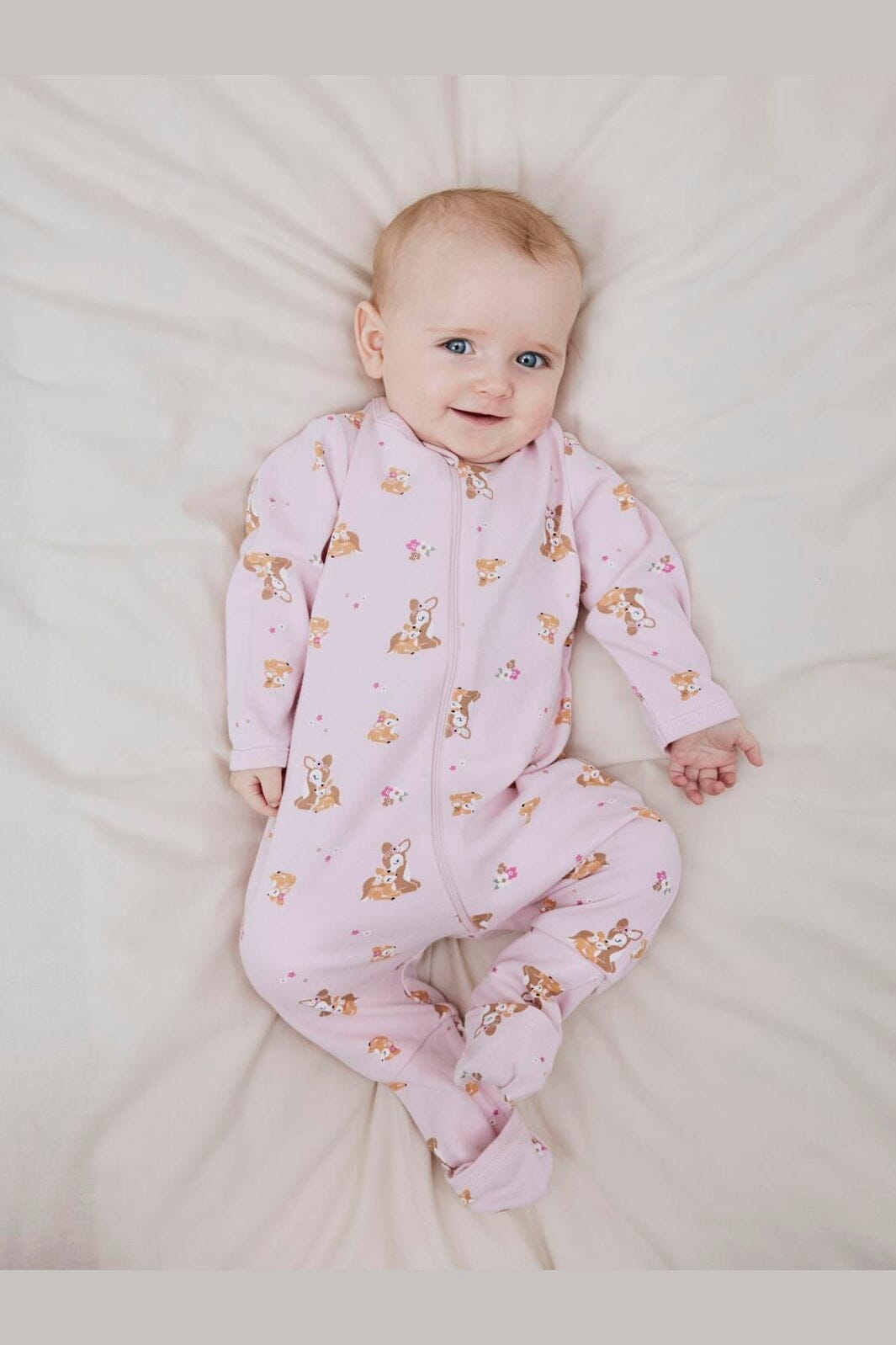 Name It - Nbfnightsuit Zip Ff Rose Deer - 4585349 Ibis Rose
