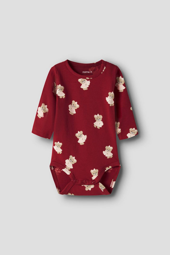 Name It - Nbfratia Ls Body Box - 5130176 Red Dahlia