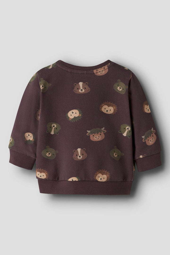 Name It - Nbmsoforest Ls Sweat - 5132109 Chocolate Plum