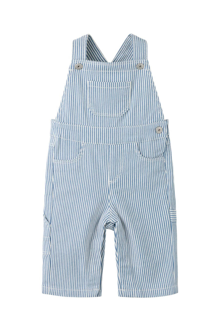 Name It - Nbnnola Loose Stripe Overall 2299-Yf - 5121936 White Moonlight Blue