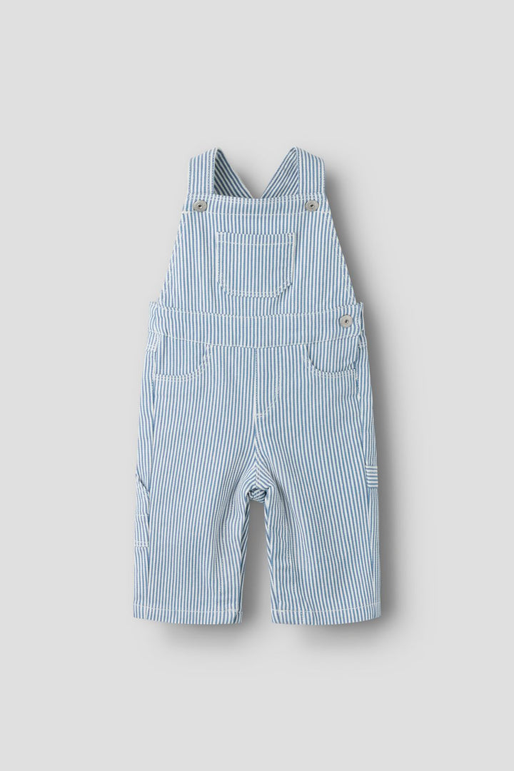 Name It - Nbnnola Loose Stripe Overall 2299-Yf - 5121936 White Moonlight Blue