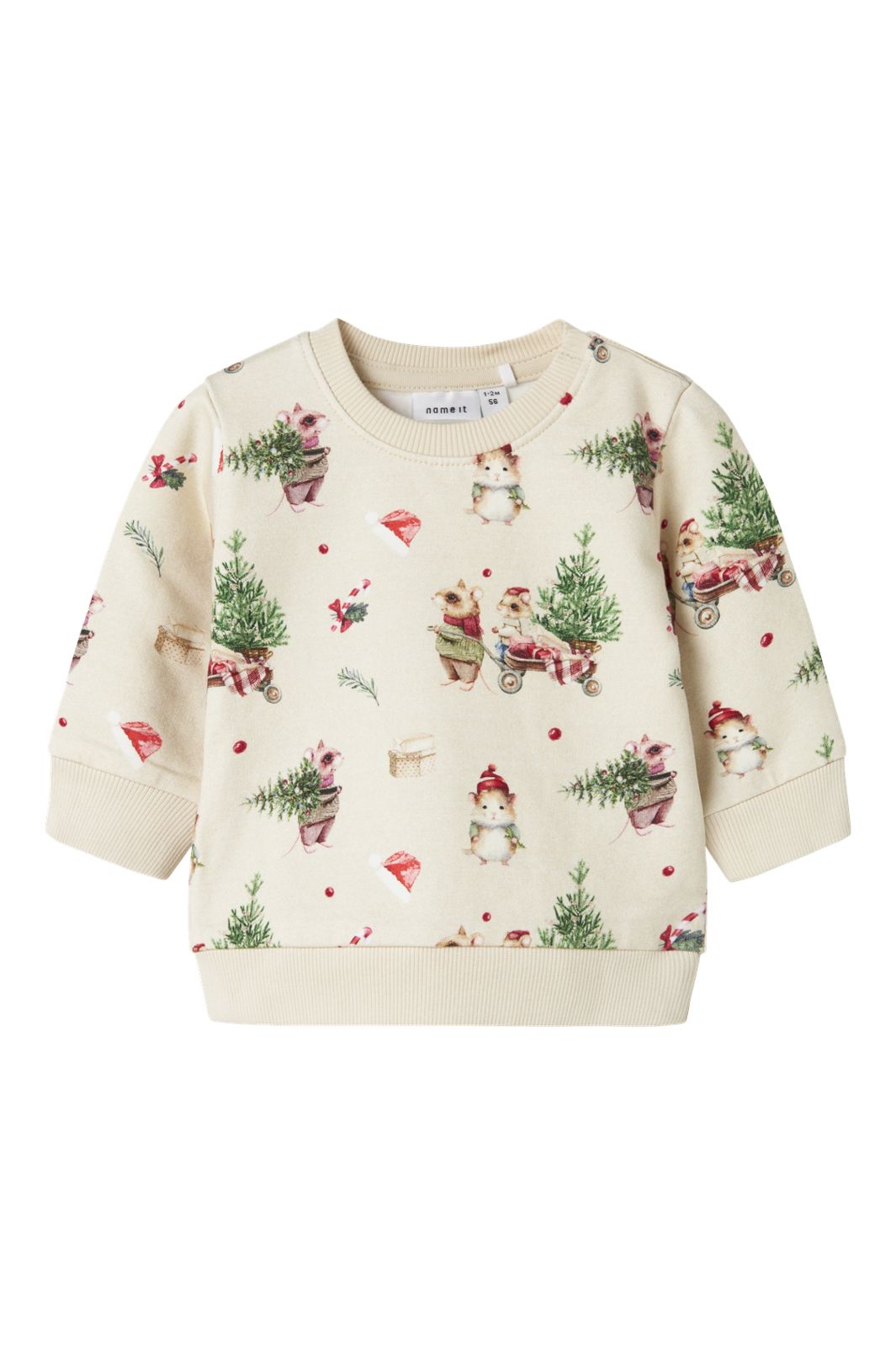 Name It - Nbnrenu Ls Sweat - 4845579 Peyote Melange