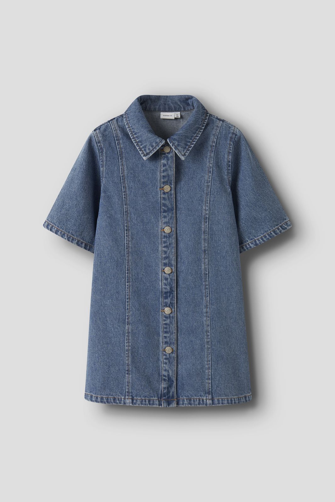 Name It - Nkfgianna 2/4 Dress 2221-Iz D - 4930417 Medium Blue Denim