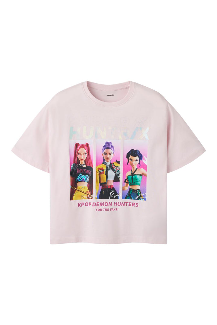 Name It - Nkfmaja Kpop Ss Nreg Top Box Lnoos Sky - 5165497 Cradle Pink