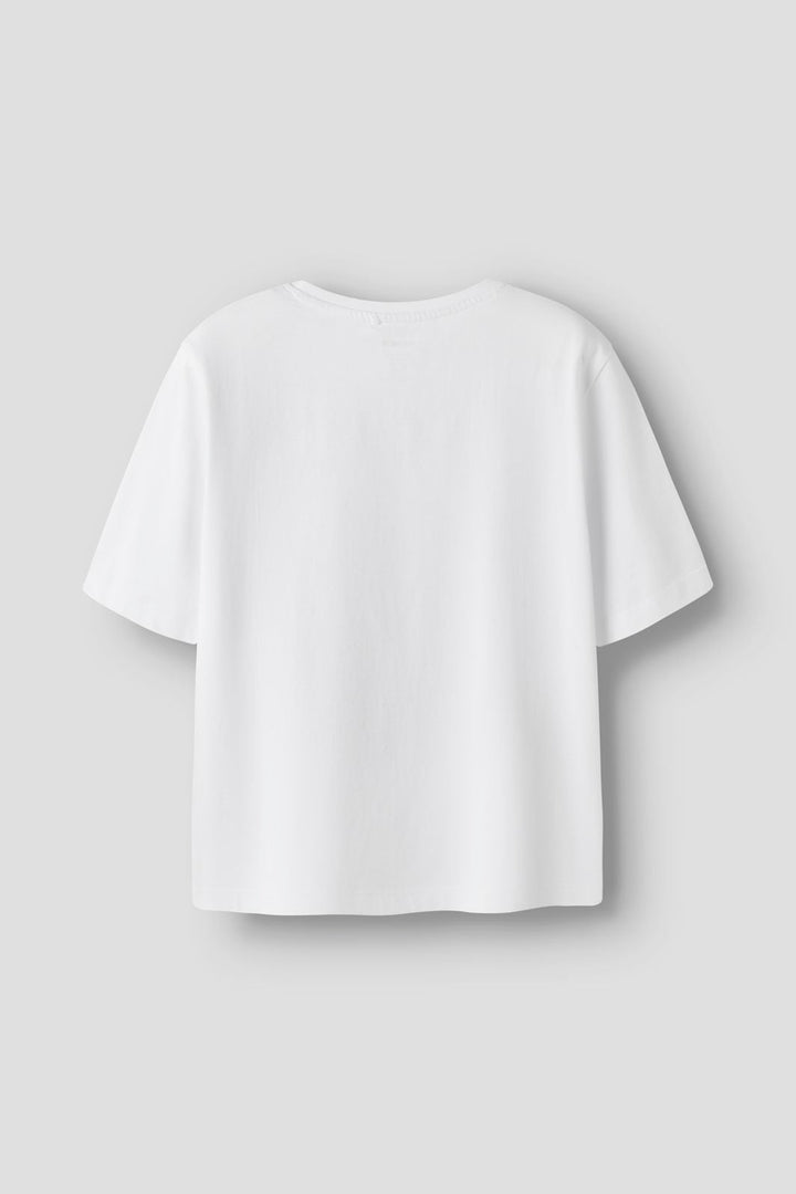 Name It - Nkfmara Kpop Ss Nreg Top Box Lnoos Sky - 5165488 Bright White