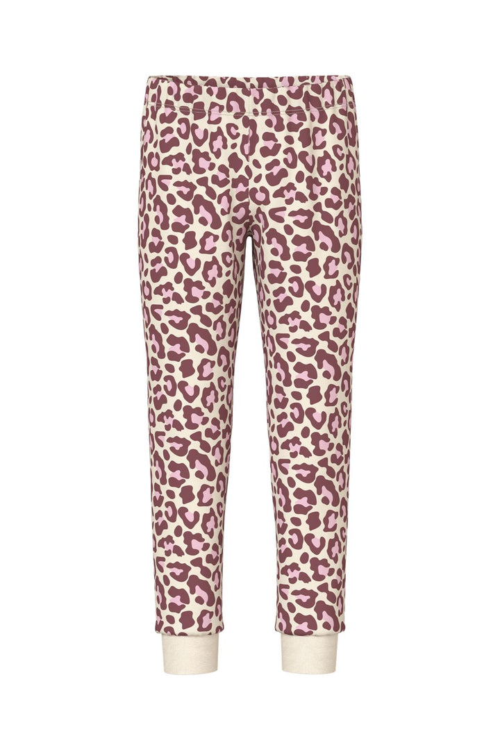 Name It - Nkfnightset Leo - 5112471 Antique White Wild Ginger Top W/ Bow Print