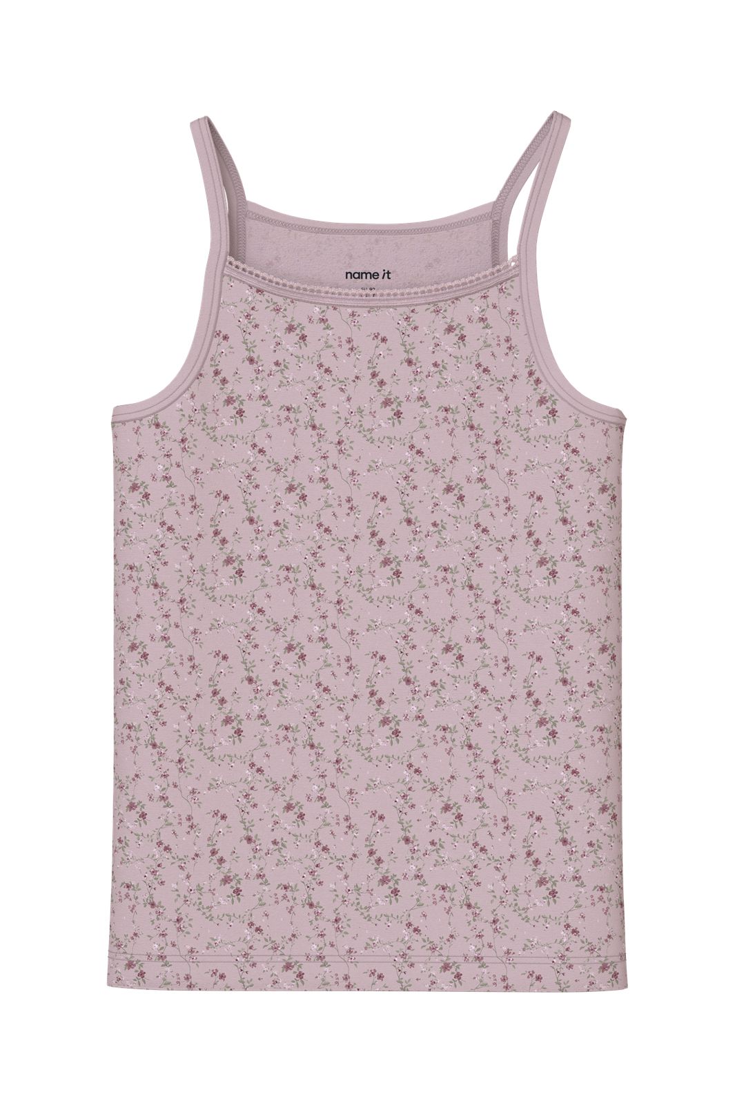 Name It - Nkfstrap Top Violetflower - 5112806 Violet Ice W/ Wistful Mauve