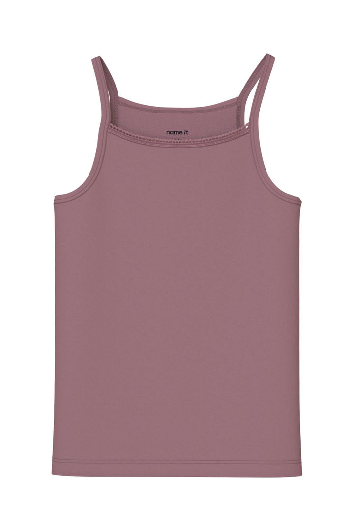 Name It - Nkfstrap Top Violetflower - 5112806 Violet Ice W/ Wistful Mauve