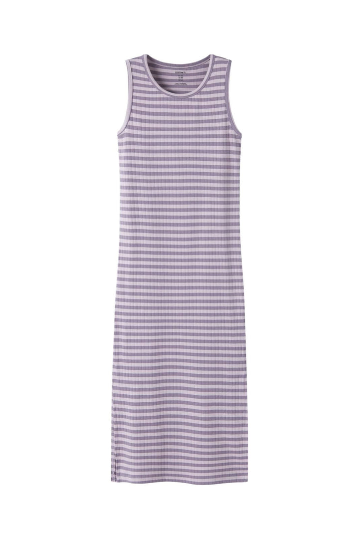 Name It - Nkfsuraja Sl Maxi Dress - 5018412 Lavender Fog W. Lavender Gray