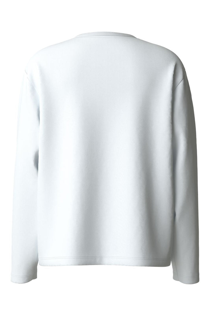 Name It - Nkfveen Ls Nreg Top - 5117935 Bright White Leo Bow