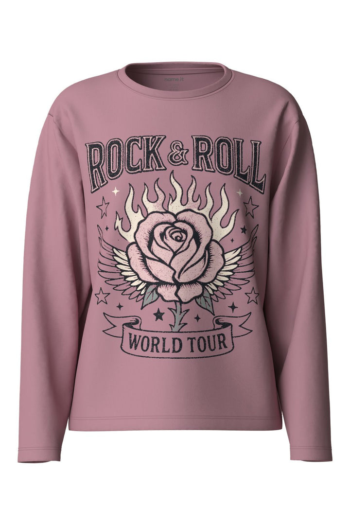 Name It - Nkfveen Ls Nreg Top - 5117936 Lilas Rock & Roll