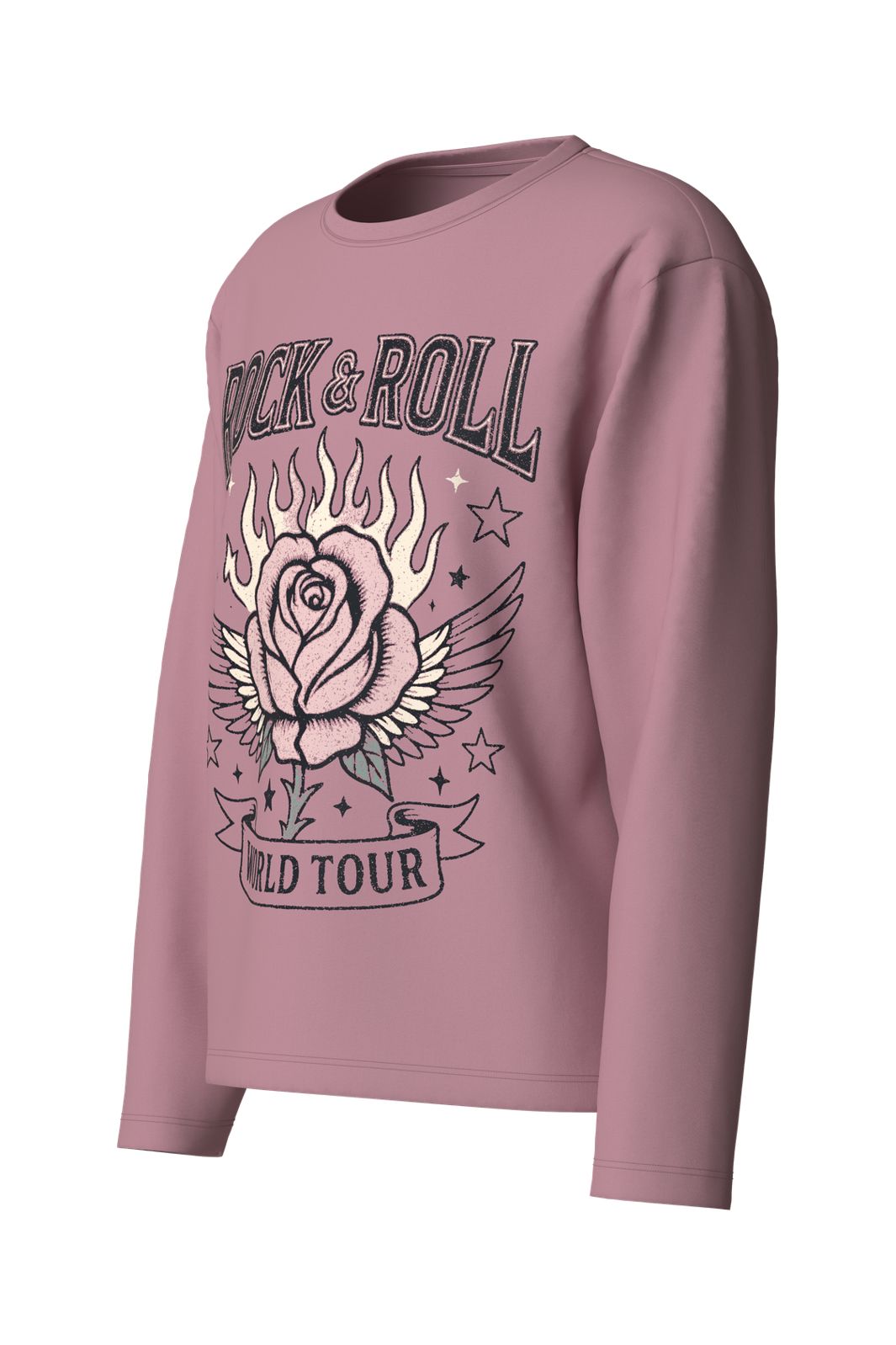Name It - Nkfveen Ls Nreg Top - 5117936 Lilas Rock & Roll