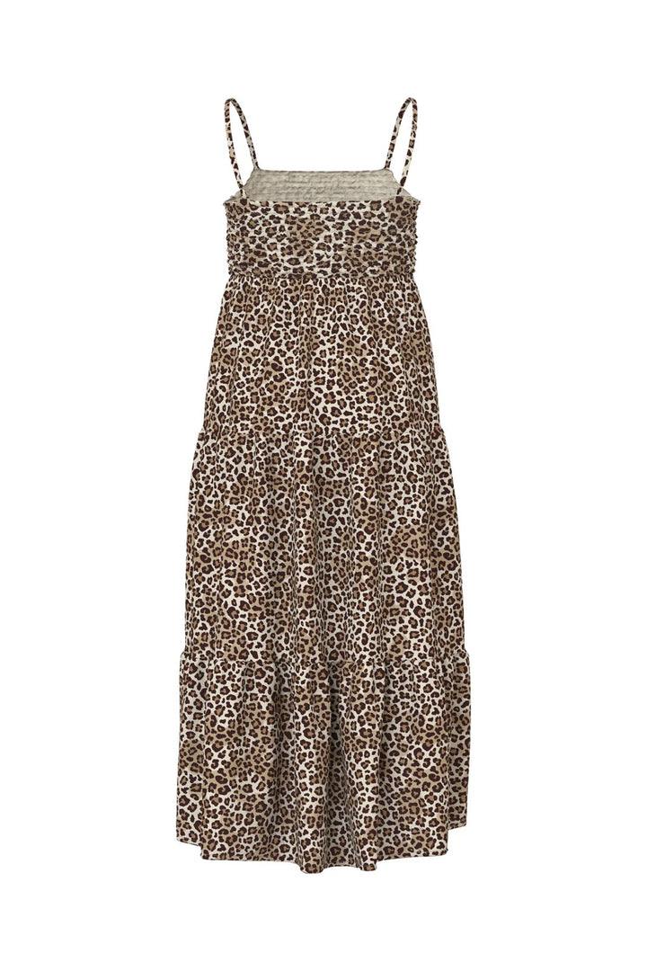 Name It - Nkfvinaya Strap Maxi Dress - 5095449 Turtledove Leopard