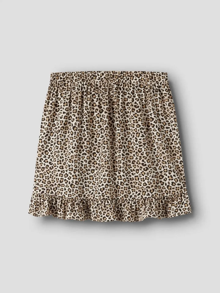 Name It - Nkfvinaya Wrap Skirt - 5095454 Turtledove Leopard Nederdele 