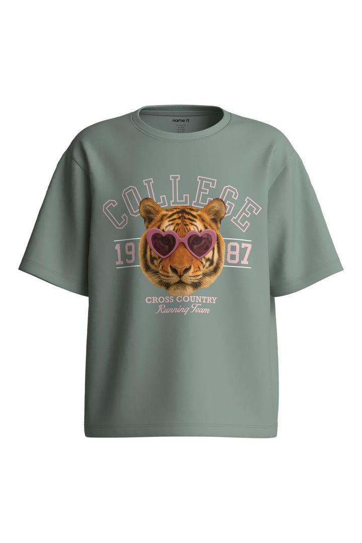 Name It - Nkfvotea Ss Nreg Top - 5088658 Green Milieu College