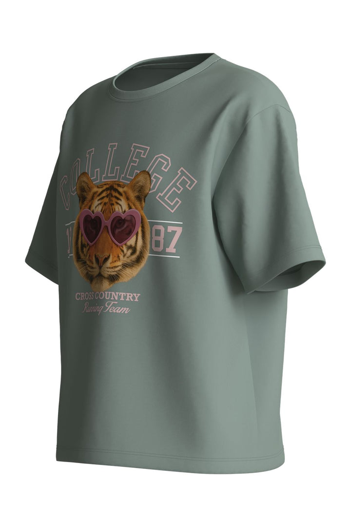 Name It - Nkfvotea Ss Nreg Top - 5088658 Green Milieu College
