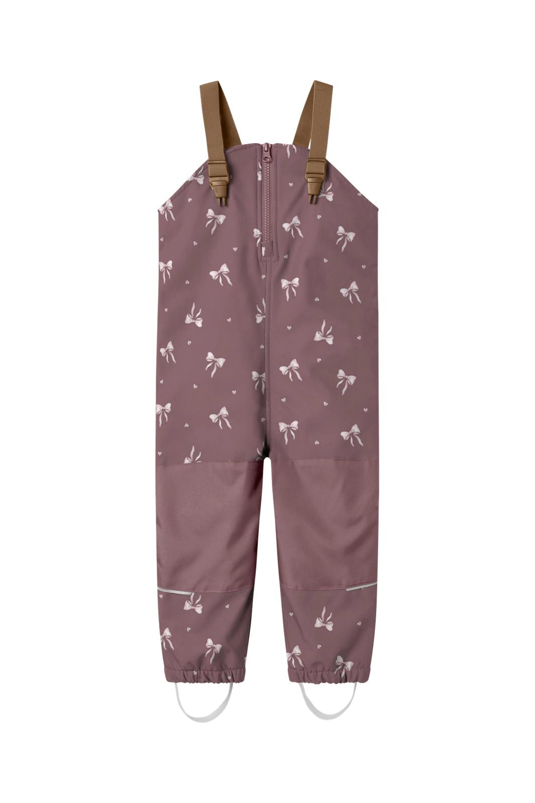 Name It - Nmfalfa08 Softshell Bib Pant - 4976393 Wistful Mauve Heart Bow