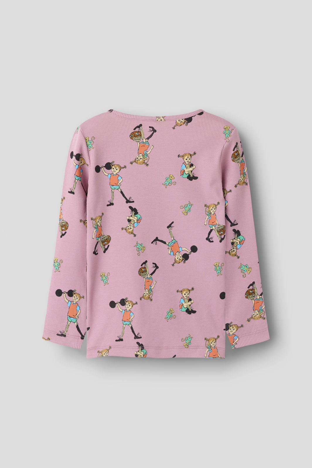 Name It - Nmfara Pippi Ls Slim Top Sky - 5133661 Lilas