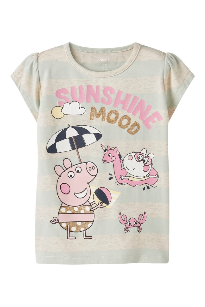 Name It - Nmfarra Peppa Ss Top Ss Box - 4998555 Pale Aqua