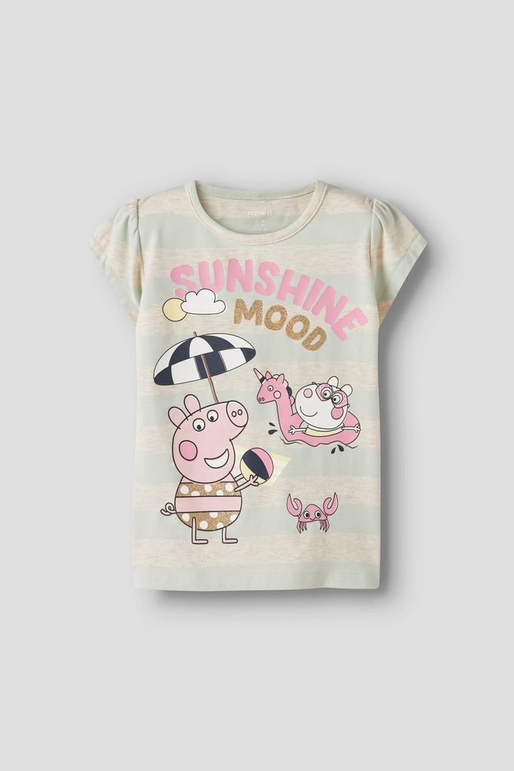 Name It - Nmfarra Peppa Ss Top Ss Box - 4998555 Pale Aqua