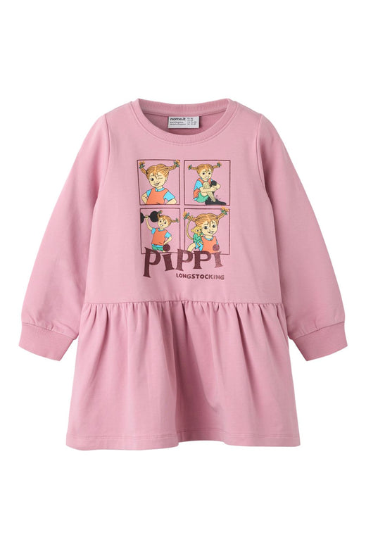 Name It - Nmfasta Pippi Swe Dress Sky - 5133678 Lilas