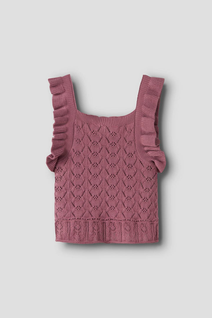 Name It - Nmfholga Sl Knit Top - 4999581 Mesa Rose