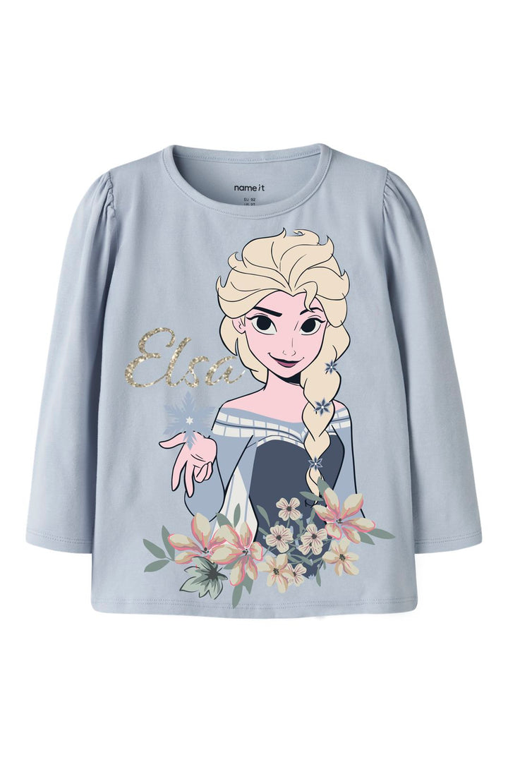 Name It - Nmfjala Frozen Ls Top Box Wdi - 5042375 Subdued Blue