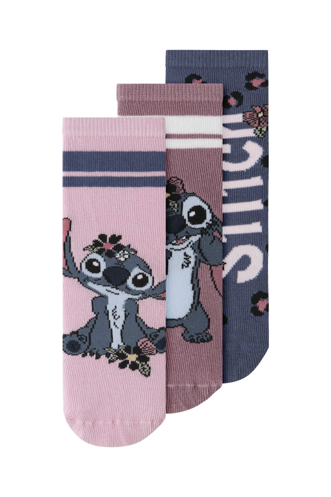 Name It - Nmfjinea Stitch Sock Wdi - 5042235 Vintage Indigo 1Xvintage I+1Xpirouette+1Xlilas
